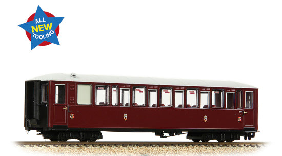 394-101 Ffestiniog Railway Tin Car Saloon Third No.119 FR Maroon