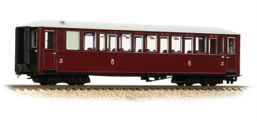 394-101A - Bachmann - OO9 - Ffestiniog Railway Tin Car Saloon 3rd no.120 FR Maroon