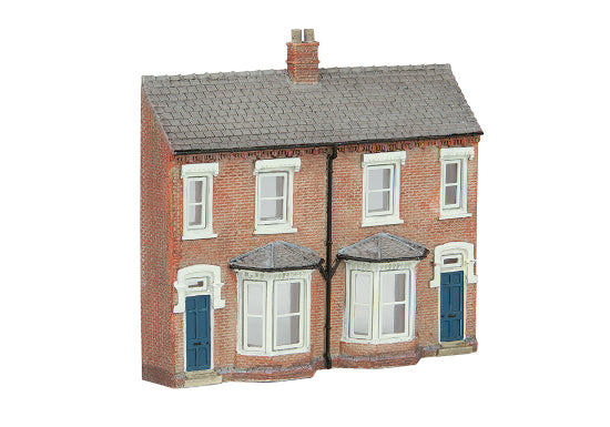 42-202B Low Relief Front Terraced Houses - Blue SPECIAL OFFER