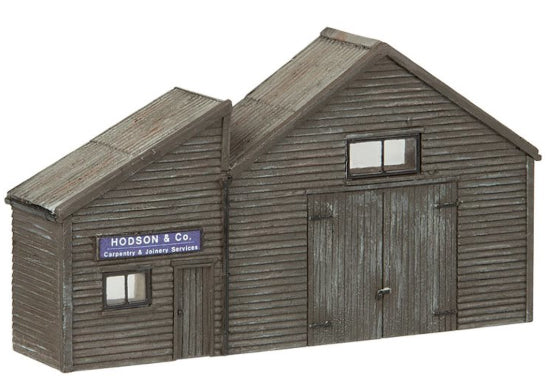 Scenecraft 42-268 Low Relief Weather Boarded Warehouse
