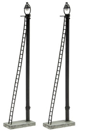 Scenecraft 42-561 Wooden Post Yard Lamps (2)