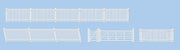 420 - Ratio - OO/HO - GWR Station Fencing Ramps & Gates (White)