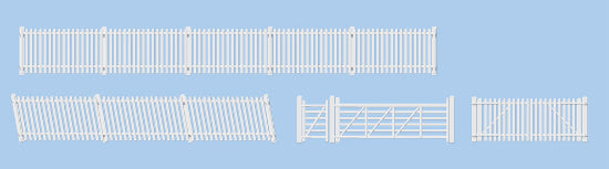 420 - GWR Station Fencing Ramps & Gates (White)