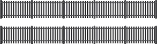 422 - GWR Station Fencing (Black)