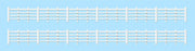 424 - Ratio - OO/HO - Wooden Lineside Fencing (White)