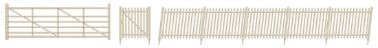 432A - SR Precast Concrete Pale Fencing Ramps & Gates