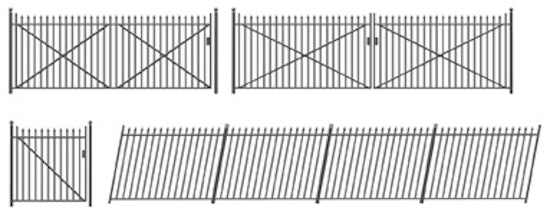 435 - GWR Spear Fencing Ramps & Gates