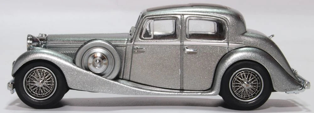 43JSS007 - Oxford Diecast - SS Jaguar Gunmetal - 1:43 Scale