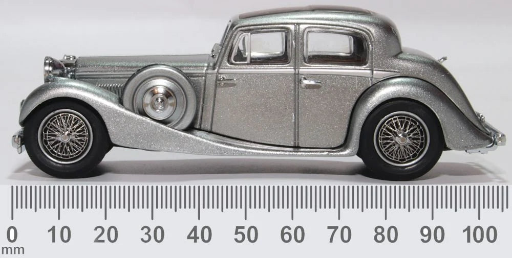 43JSS007 - Oxford Diecast - SS Jaguar Gunmetal - 1:43 Scale