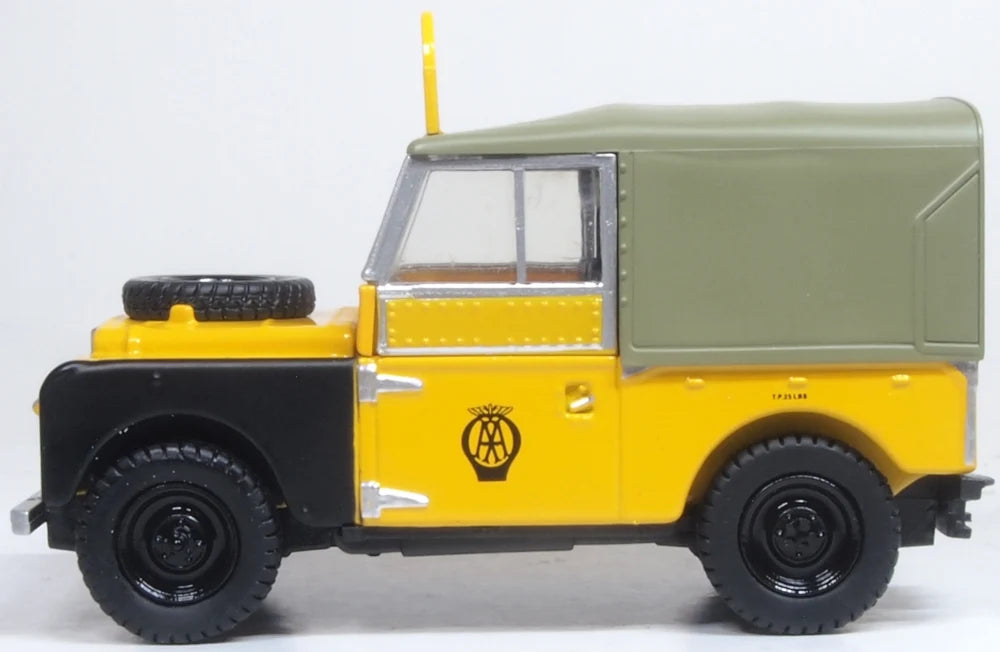 43LAN188025 - Oxford Diecast - Land Rover Series I 88" Canvas AA Highland Patrol - 1:43 Scale