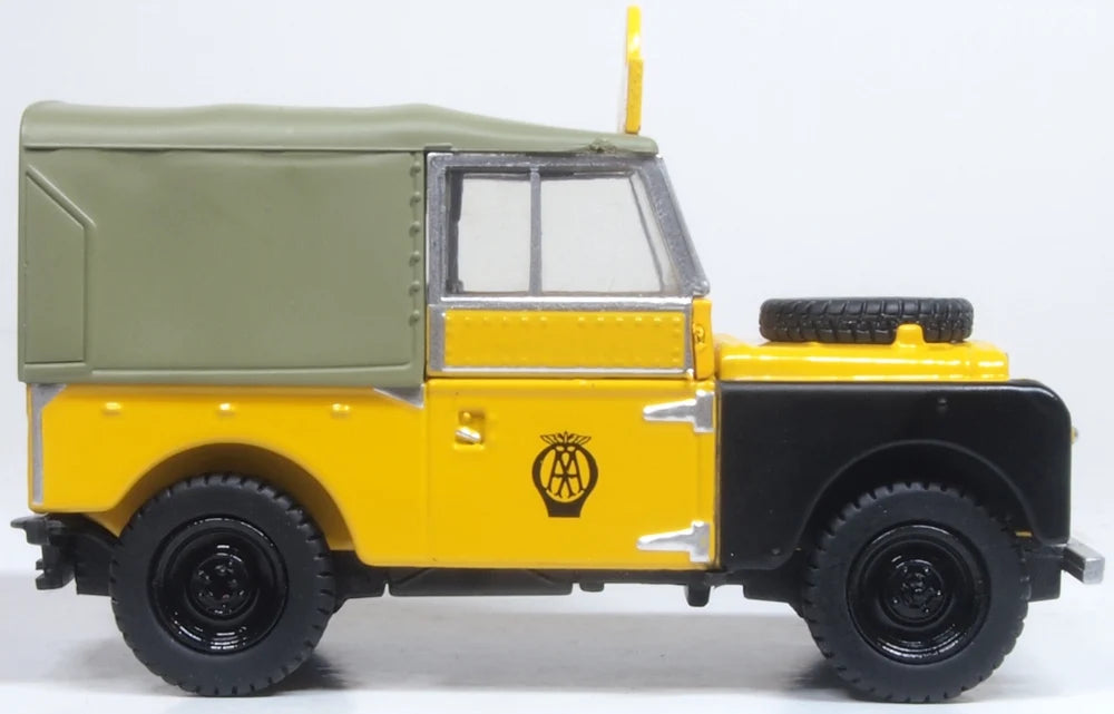 43LAN188025 - Oxford Diecast - Land Rover Series I 88" Canvas AA Highland Patrol - 1:43 Scale