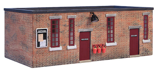 Bachmann 44-0054R Depot Mess Room and Toilet - Red Doors SPECIAL OFFER