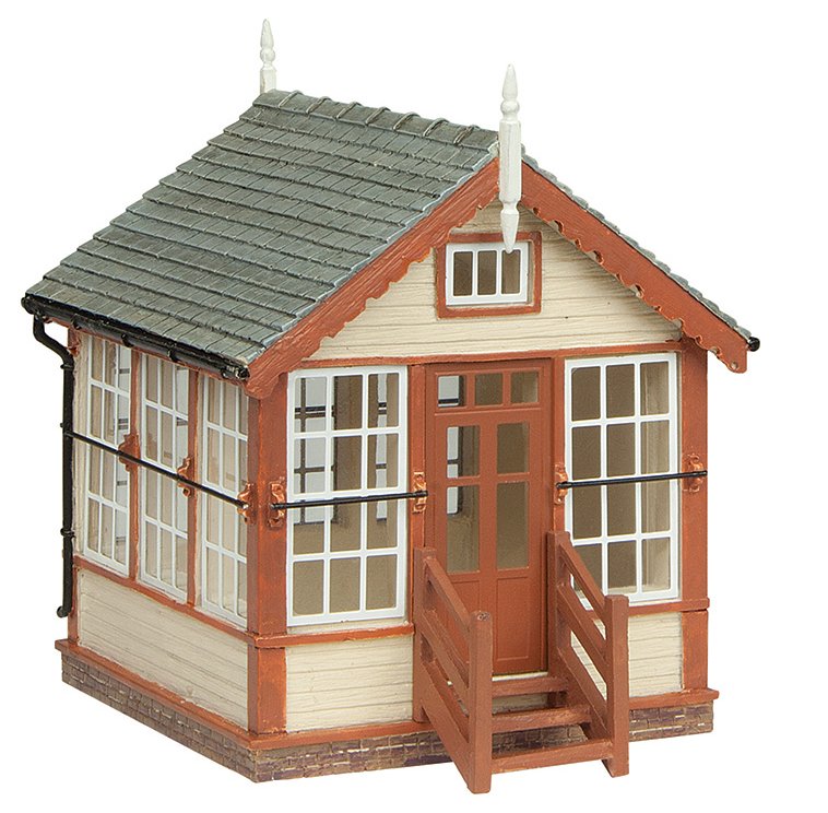 Platform Mounted Signal Box - Brown