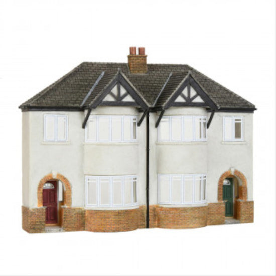 Bachmann 44-0206 SPECIAL OFFER Low Relief 1930's Semi Detached Houses (Pre Built)