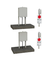 44-0500 - Bachmann - Lineside Relay Boxes and Telephone
