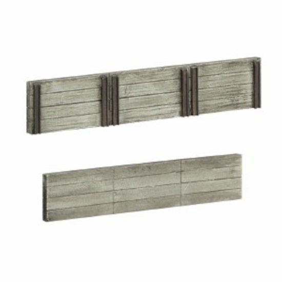Bachmann 44-0509 Wood Sleeper Retaining Walls  (x4)
