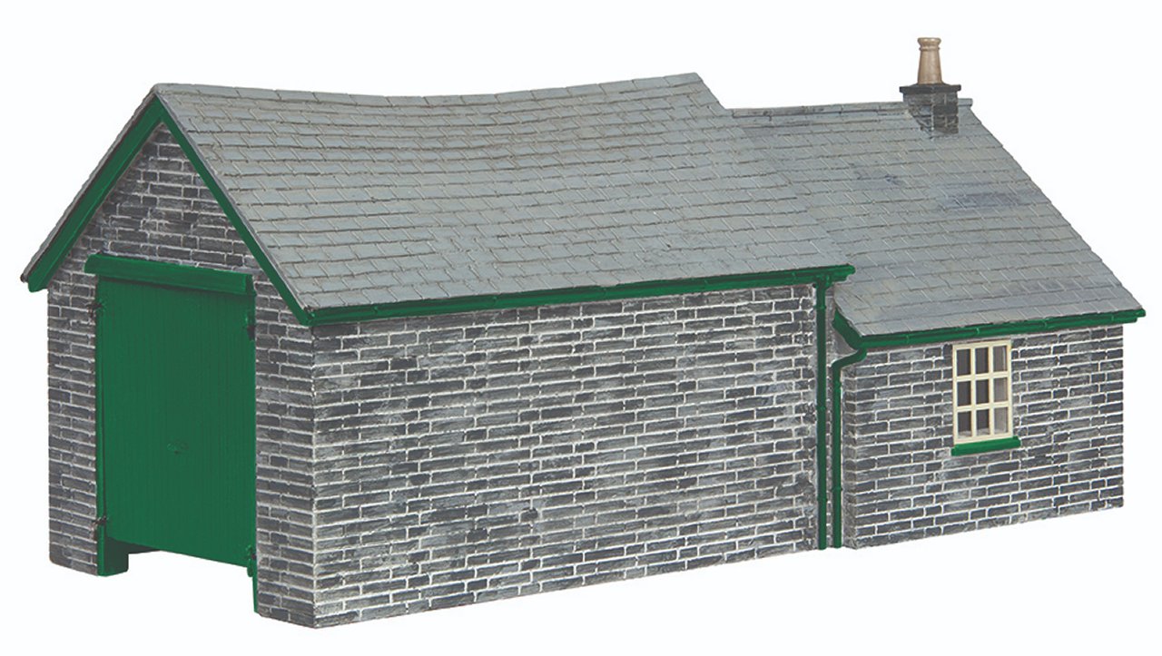 Narrow Gauge Stone Shed & Store  Green
