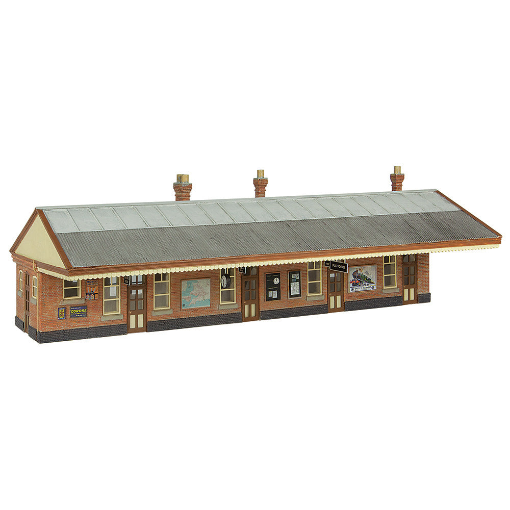 44-1019 - Bachmann - OO/HO - GWR Standard Station, Chocolate and Cream