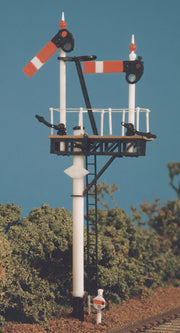 468 - Ratio - OO/HO - GWR Round Post Junction Bracket Home Signal - Advanced Construction Signals