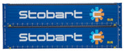 4F-028-217 45ft Curtain Side Containers Stobart Twin Pack SPECIAL OFFER
