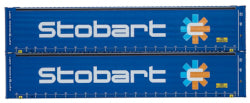 4F-028-217 45ft Curtain Side Containers Stobart Twin Pack SPECIAL OFFER