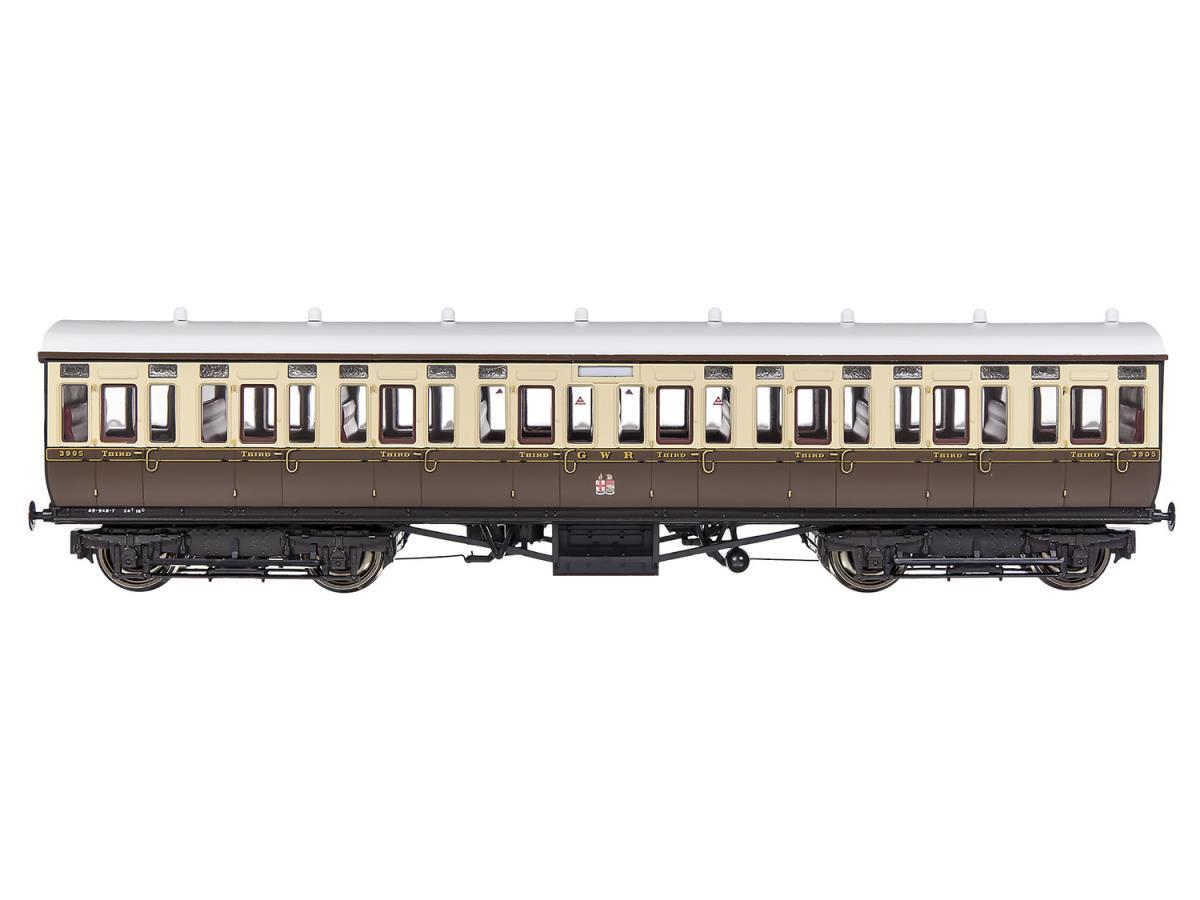 4P-020-211 - Dapol - OO/HO - GWR Toplight Mainline Coach All 3rd 3905 Choc/Cream