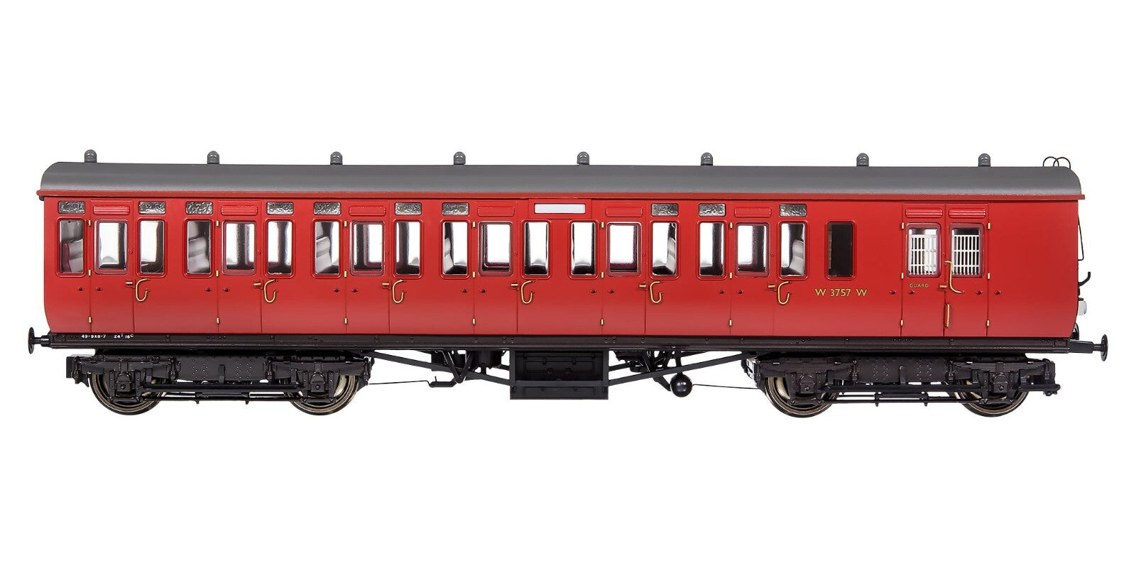 GWR Toplight Mainline Coach Second Brake 3757 BR Maroon