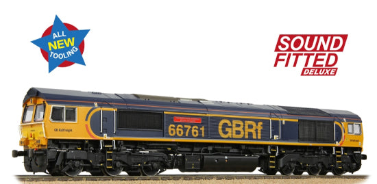 50-003SFX Class 66/7 66761 'Wensleydale Railway Association' GBRf Europorte - Sound Fitted Deluxe - SPECIAL OFFER