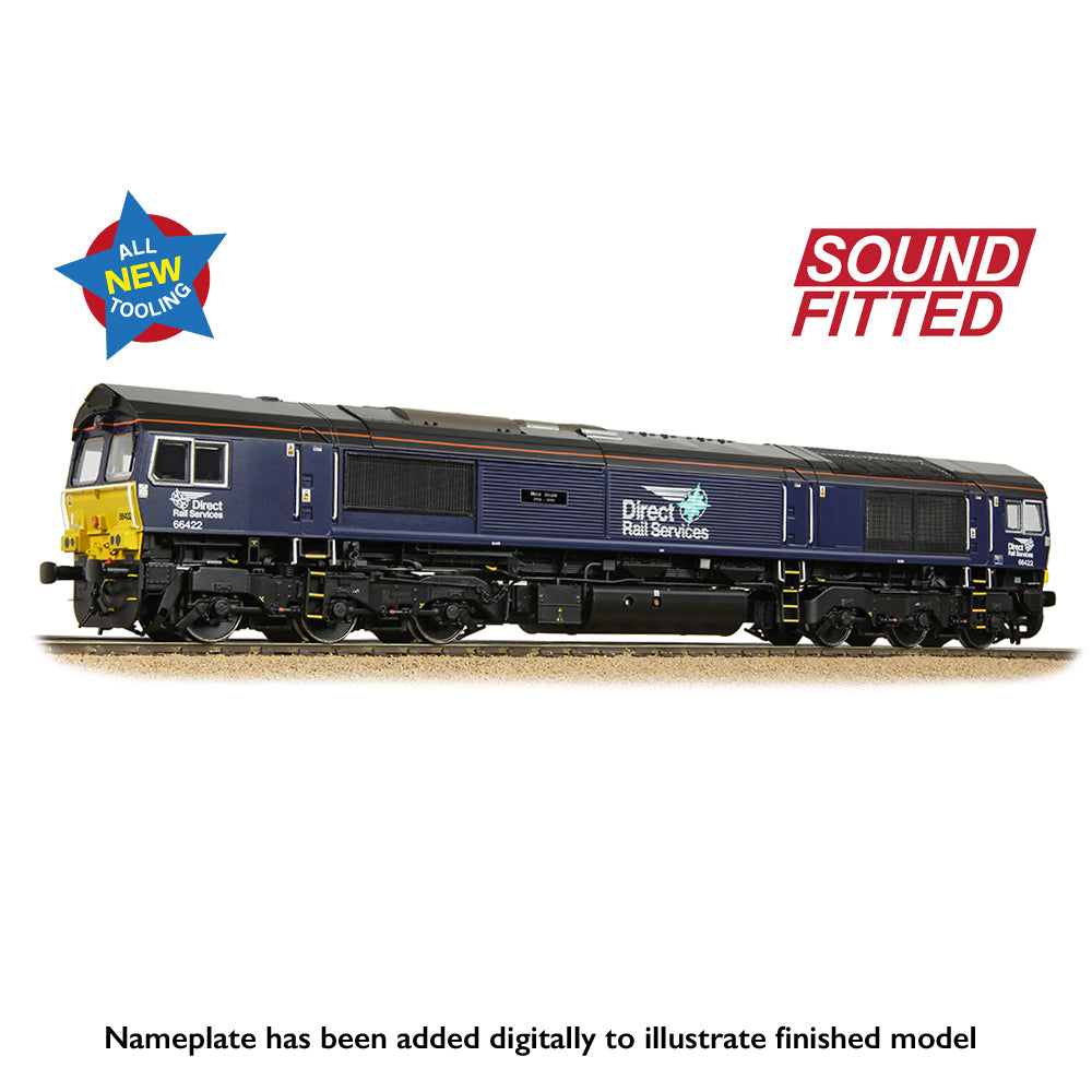 50-010SF Class 66/4 66422 'Max Joule 1958-1999' DRS Compass (Small Logo) SOUND FITTED SPECIAL OFFER