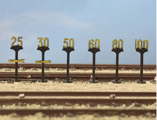 5050 - PECO Modelscene Speed Restrictions Signs