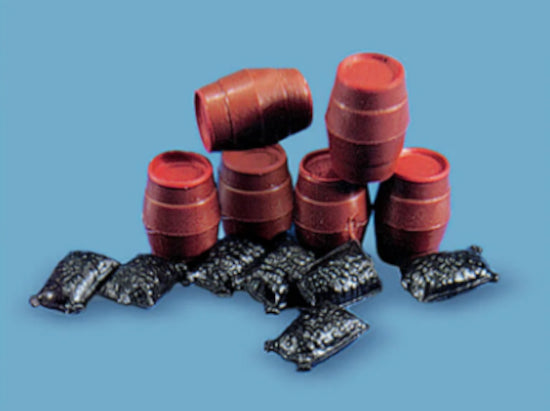 5064 - PECO Modelscene Sacks (12) & Barrels (12)