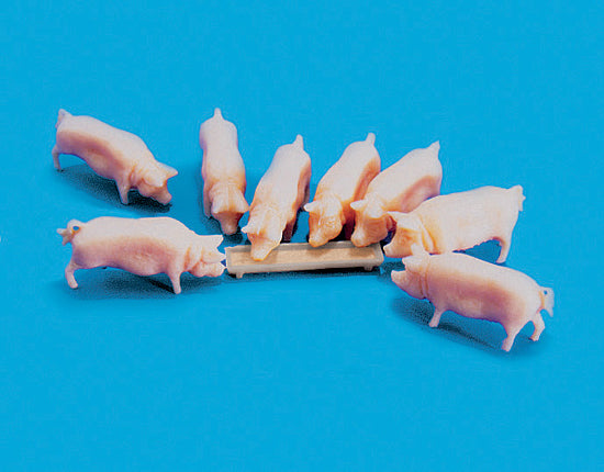 5108 - PECO Modelscene Pigs & Trough (8)