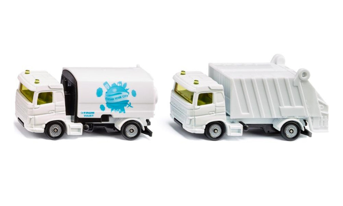516/1687 - Siku - Alpha Toys - Municipal Set Road Sweeper and Truck