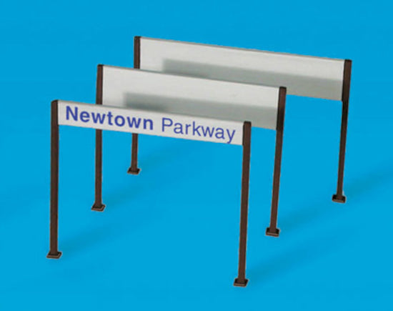 5186 - PECO Modelscene - N - Station Nameboards Modern Type