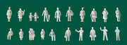 Unpainted Passengers Standing/Seated & Station staff