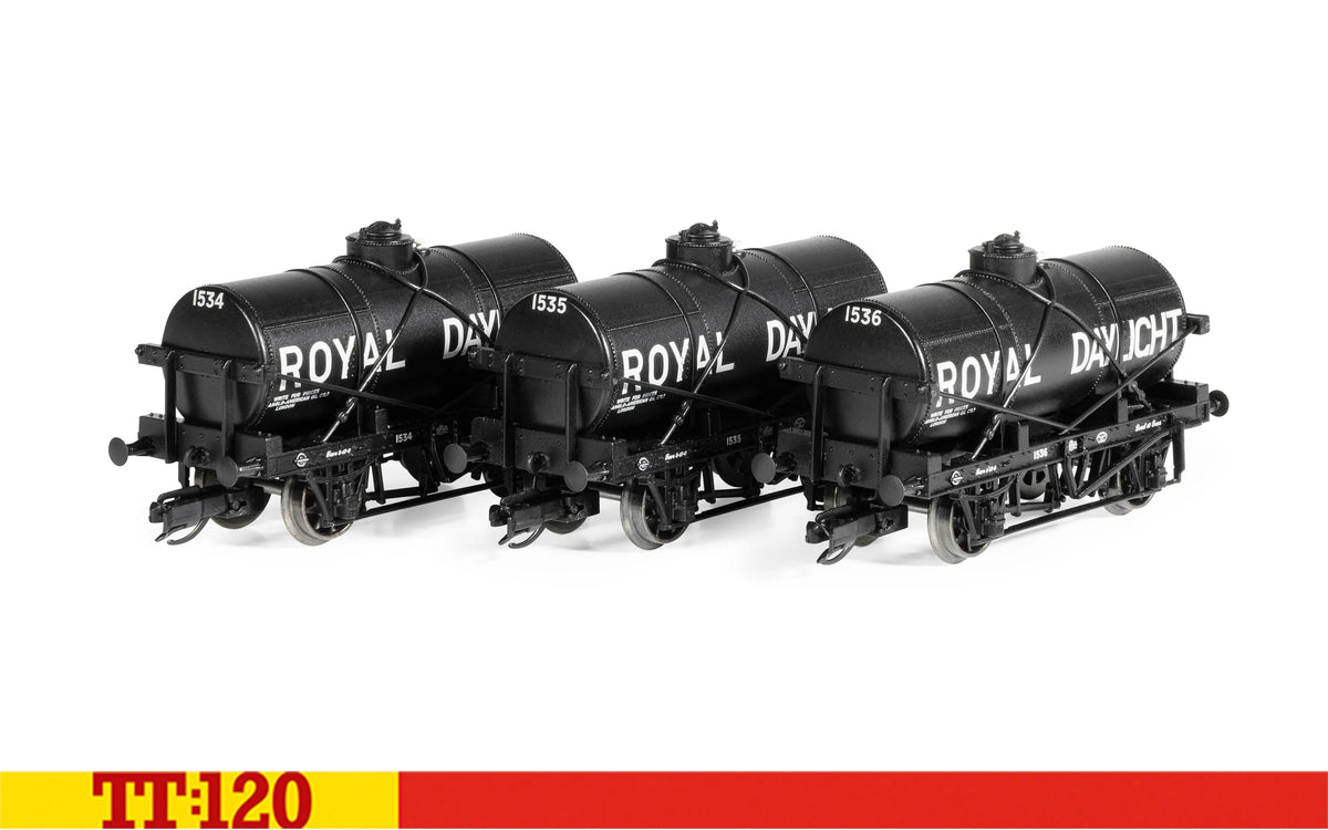 TT6046 - Hornby - TT:120 - Royal Daylight 12T Tank Wagon Triple Pack 1534-1535-1536