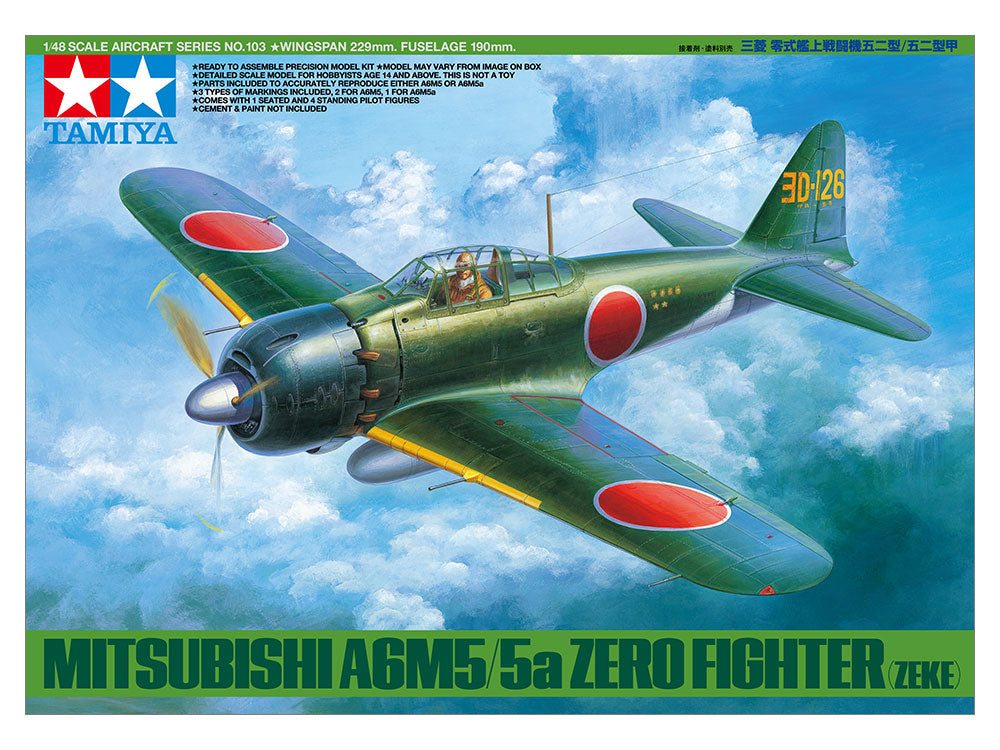 61103 - Tamiya - 1/48 Mitsubishi A6M5/5A Zero (Zeke)