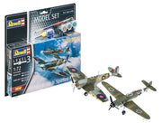 63710 - Revell - Model Set Combat Set Bf109G-10 & Spitfire MkV (includes cement and paint) 1/72