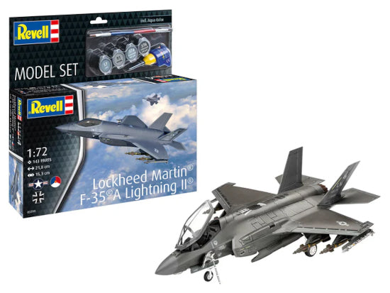 Revell Model Set 63799 Lockheed Martin F-35& Lightning II 1/72 (includes cement and paint)