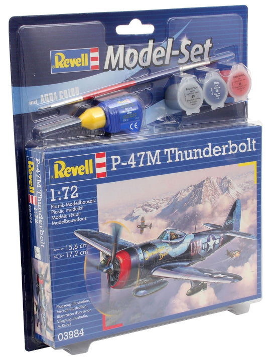 Revell Model Set 63984 P-47M Thunderbolt (includes cement and paint) 1:72