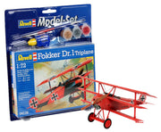 64116 - Revell - Model Set Fokker DR.1 Triplane (includes cement and paint) 1:72