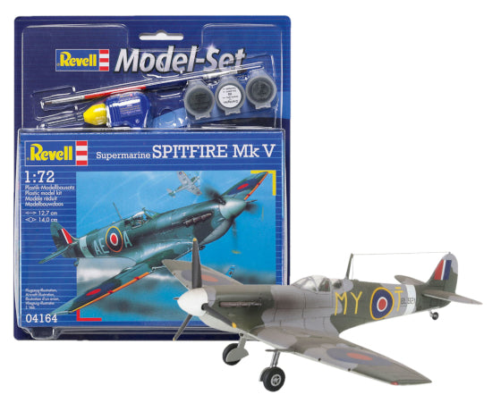 Revell Model Set 64164 Spitfire MkV (includes cement and paint) 1:72
