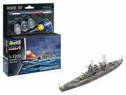 65181 - Revell - Model Set Battleship Gneisenau (includes cement and paint) 1:1200
