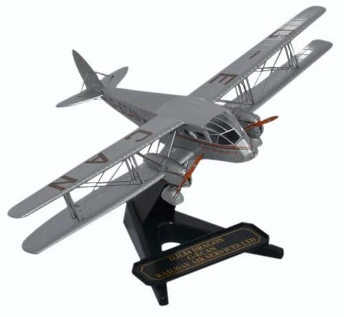 72DG001 - Oxford Diecast - DH84 Dragon G-ECAN Railway Air Services