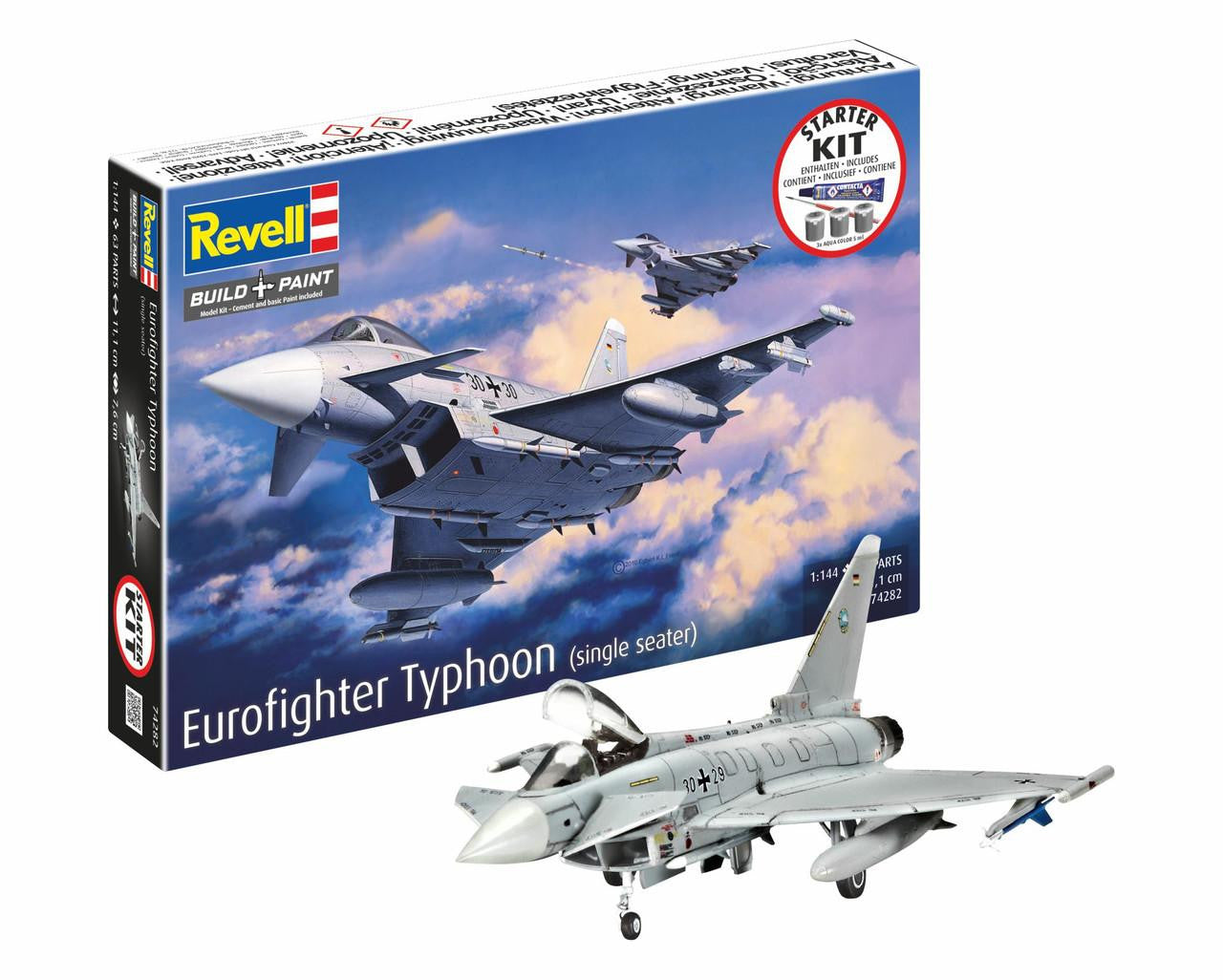 742829090 - Revell - Starter Kit Eurofighter Typhoon (single seater)