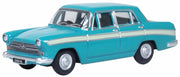 76ACF007 - Oxford Diecast - Austin Cambridge Snowberry White/Embassy Maroon 1:76