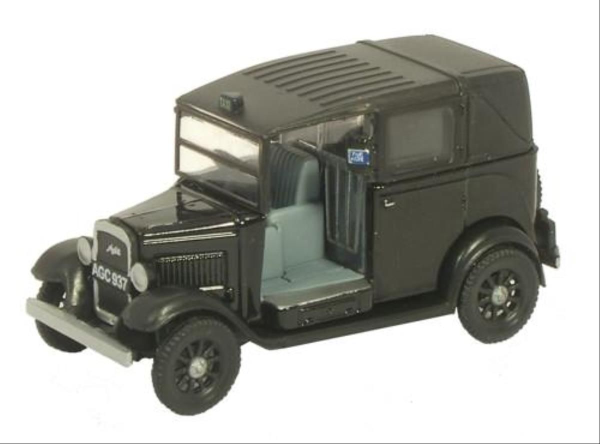 76AT001 - Oxford Diecast - OO - Austin Taxi Black 1:76 Scale