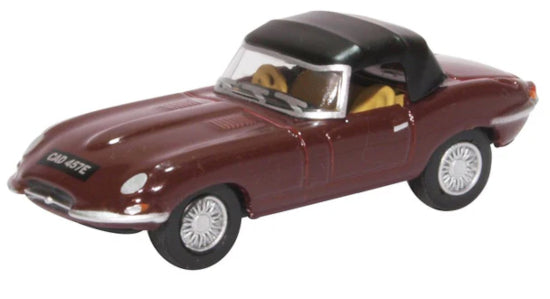 76ETYP012 Jaguar E Type Soft Top Imperial Maroon