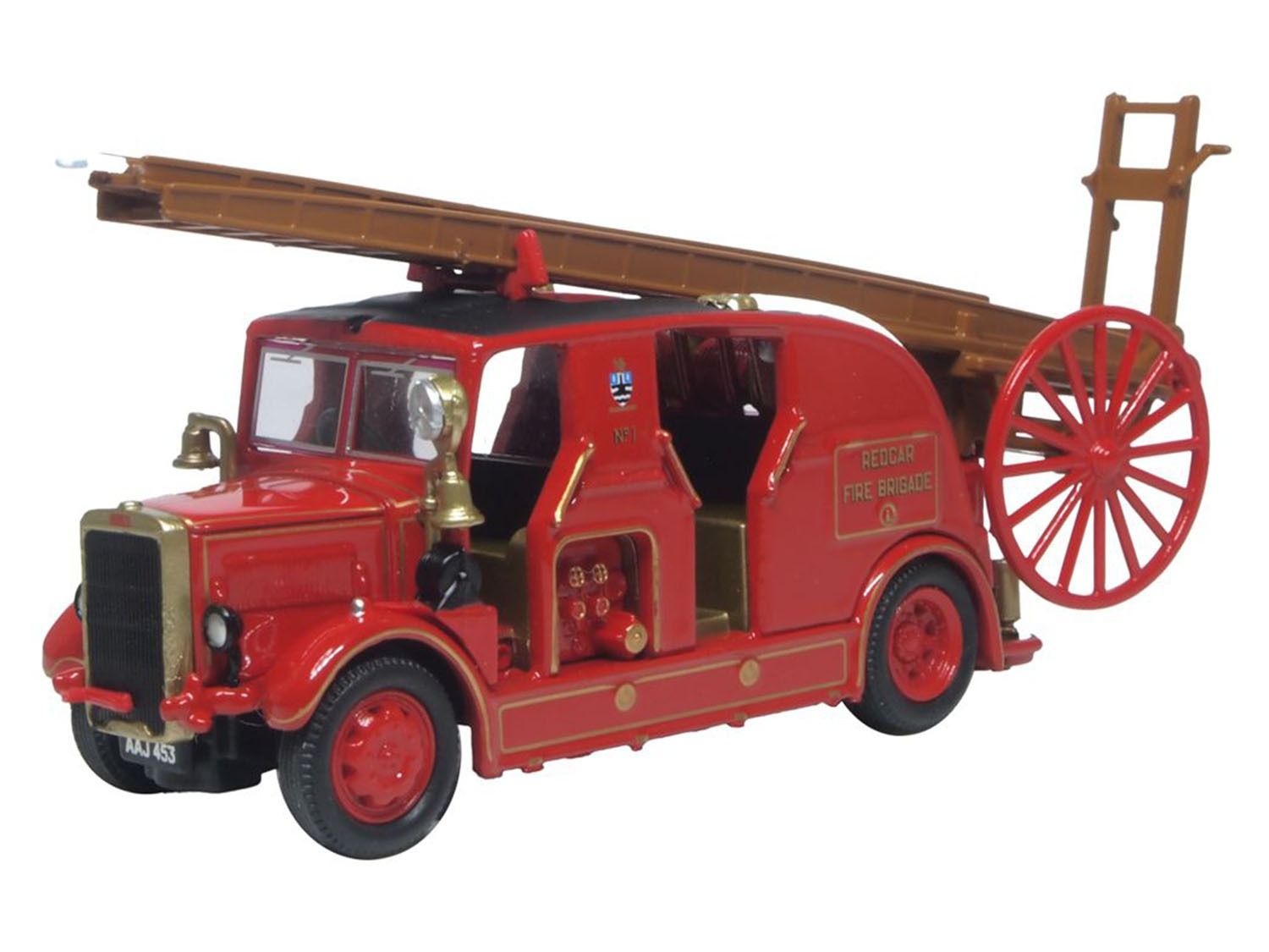 76LC004 - OXFORD DIECAST - OO - Leyland Cub FK7 Reader Fire Brigade