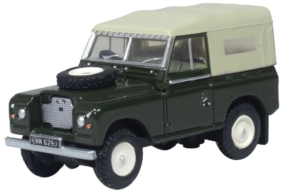76LR2AS005 - Oxford Diecast - Land Rover Series 2A SWB Canvas Bronze Green 1:76